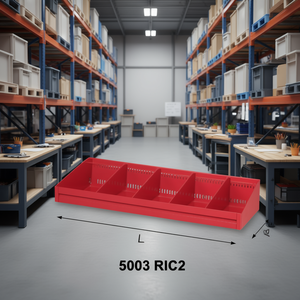Bandeja de Almacenamiento de Plástico 5003 RIC2 con Divisores para Organización de Almacenes - Product Image 3