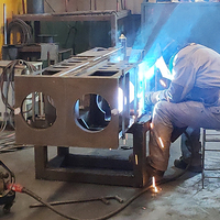 Fabrication de structures métalliques industrielles lourdes OEM, soudage de coques métalliques, fabrication de tôles, service de fabrication de cadres métalliques