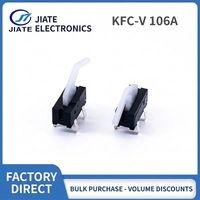 Micro-interrupteur en plastique SPDT Jiasiyi KFC-V-106A à 4 broches, petit interrupteur de fin de course avec fonction d'arrêt et de détection