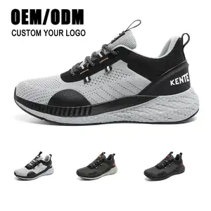 Zapatos de hombre con logotipo personalizado, zapatillas de deporte para correr, zapatillas ligeras para hombre, zapatos de estilo para caminar de malla para hombre