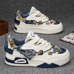 Zapatos Deportivos Casuales para Hombre 2025, Tendencia de Moda, para Todas las Temporadas, Blancos, de Microfibra, con Entresuela de EVA, Suela de Goma, Suela Gruesa de Malla - Product Image 6