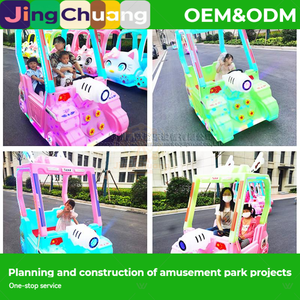 Nuova Auto Elettrica Compatta Luminosa per Bambini, Modello Quadrato, per Parco Divertimenti, con Funzione Paraurti, Doppia, Azionata Elettricamente, per Genitore-Figlio - Product Image 3
