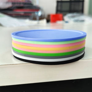 Food Grade <b>Silicone</b> Round Cup Coaster Custom Logo Non Slip Heat Resistant Waterproof For Home Kitchen Bar Coffee Shop Use - Product Image 4