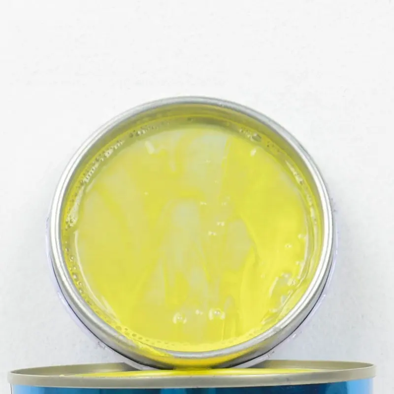 1k Solid Color System Anti-rust Auto Base Paints Mixing lemon yellow Acrylic Base coat Car Paint