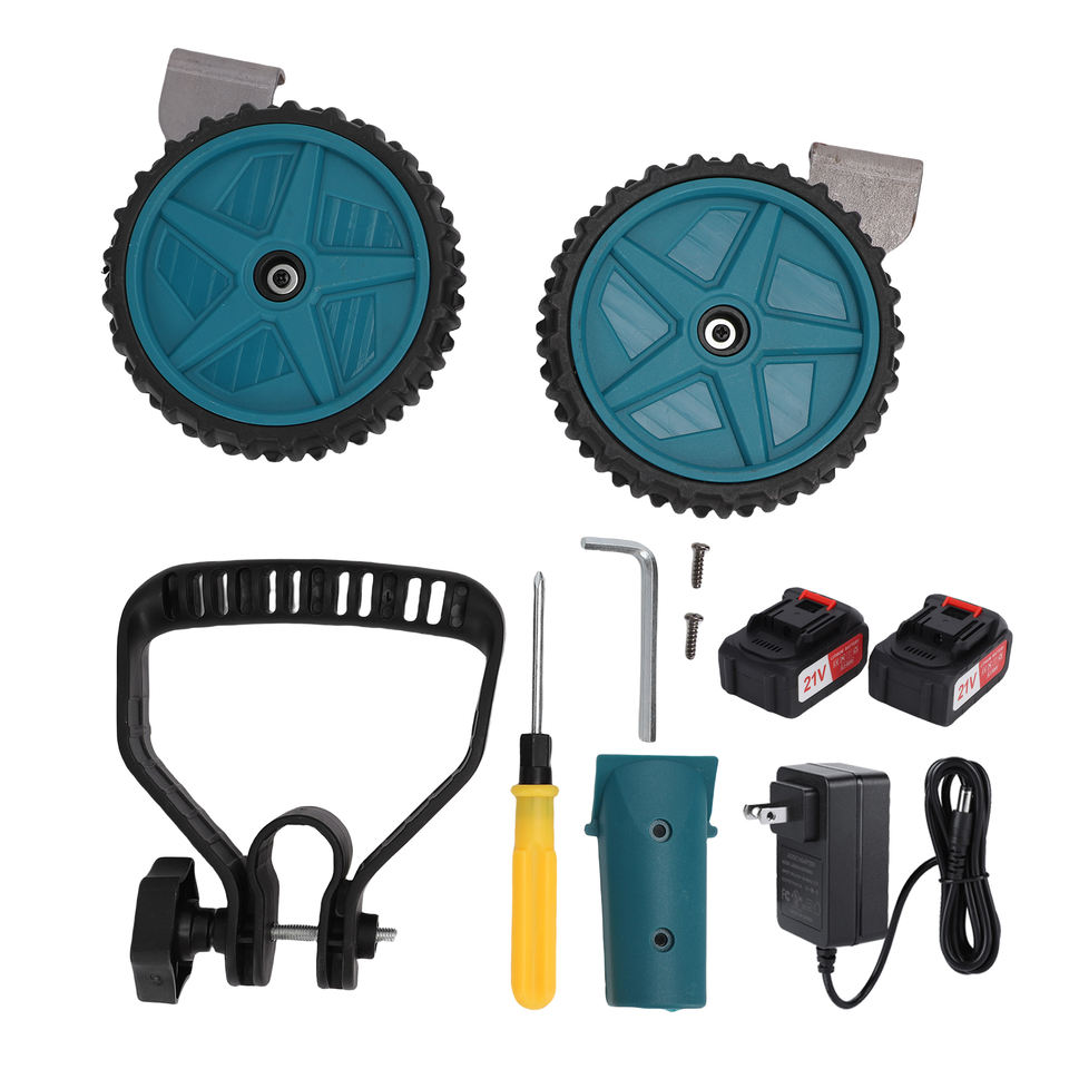 Cordless Snow Shovel with Wheels Portable Hand Push Electric Snow ...