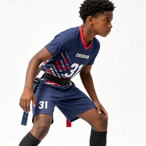 Jersey Flag Football Profesional 7v7, Pakaian Flag Football Warna-warni untuk Remaja - Product Image 2