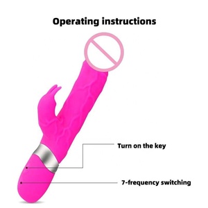 Dildo Realistico Morbido Grande, Vibratore a Coniglio per Stimolazione Clitoridea e Punto G, Giocattoli Sessuali per Adulti - Product Image 3
