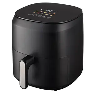 5L Colourful Digital Touch Screen Visual Window Metal Inner Wall Air Fryer with CE/GS/ROHS/LFGB/CB