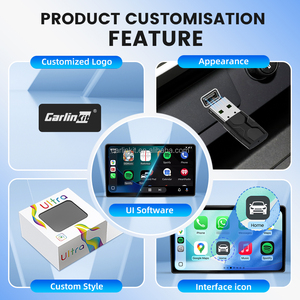Reproductor Multimedia 2 en 1 Wifi6 Android para Auto, Ai Box Mini Ultra2, Dongle Inalámbrico Portátil para Carplay, Adaptador USB/USBC, <span class=keywords><strong>Spotify</strong></span> - Product Image 6