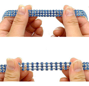 <span class=keywords><strong>Collar</strong></span> de perro ajustable con diamantes de imitación ostentosos para gatos y cachorros lindos - Product Image 4