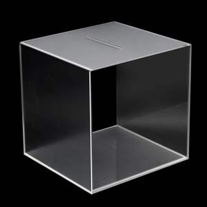 Akrilik şeffaf kumbara yetişkinler değişim kavanoz para kumbarası tarzı ile açık kumbara açılmamış gerçek vitrin rafı kırmak gerekir - Product Image 1