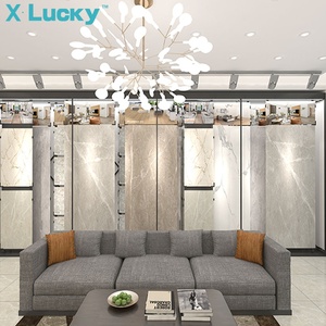Lucky Custom Showroom Decoration Glass Display Cabinet <strong>Store</strong> <strong>Shop</strong> Online Showroom Paint Rack Floor <strong>Tile</strong> Rack - Product Image 5