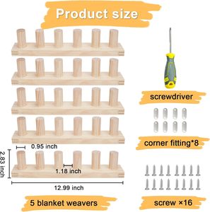 65inch Chunky sợi <span class=keywords><strong>Loom</strong></span> tùy chỉnh dày Chunky đan chăn <span class=keywords><strong>Loom</strong></span>, thêm lớn chăn <span class=keywords><strong>Loom</strong></span> đan cho DIY Craft những người đam mê - Product Image 3