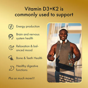 Suplemento vitamínico esencial de marca privada de alta calidad con vitamina D3 y K2, refuerza la inmunidad, mejora la salud de los huesos y los dientes, en cápsulas blandas. - Product Image 3