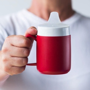 Couvercle à bec verseur ORNAMIN avec grande ouverture - Aide à la consommation à débit contrôlé, fixation adaptative pour tasse - Product Image 3
