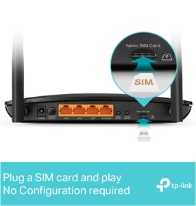 Routeur WiFi double bande TP-Link <span class=keywords><strong>Archer</strong></span> MR600 <span class=keywords><strong>AC1200</strong></span> 4G Cat6 LTE Gigabit avec emplacement pour carte SIM pour la maison et le bureau - Product Image 5