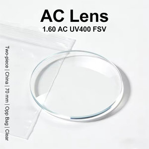 Premium Clear Two-piece AC <strong>Lens</strong> 1.60 UV400 FSV <strong>Aspherical</strong> <strong>Design</strong> 70mm Diameter for Superior Vision Clarity and UV Protection - Product Image 2