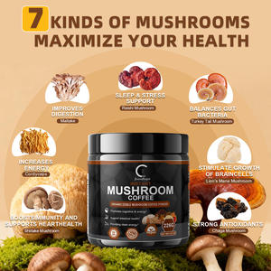 Café instantané aux champignons OEM 113g, enrichi en vitamines, améliore la digestion, soutient la santé intestinale, café biologique - Product Image 3