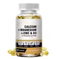 Complément Alimentaire Santé Immunitaire 50000 UI Calcium Magnésium Zinc Vitamine D3 Capsules Avec Vitamine D3 Gélules Molles