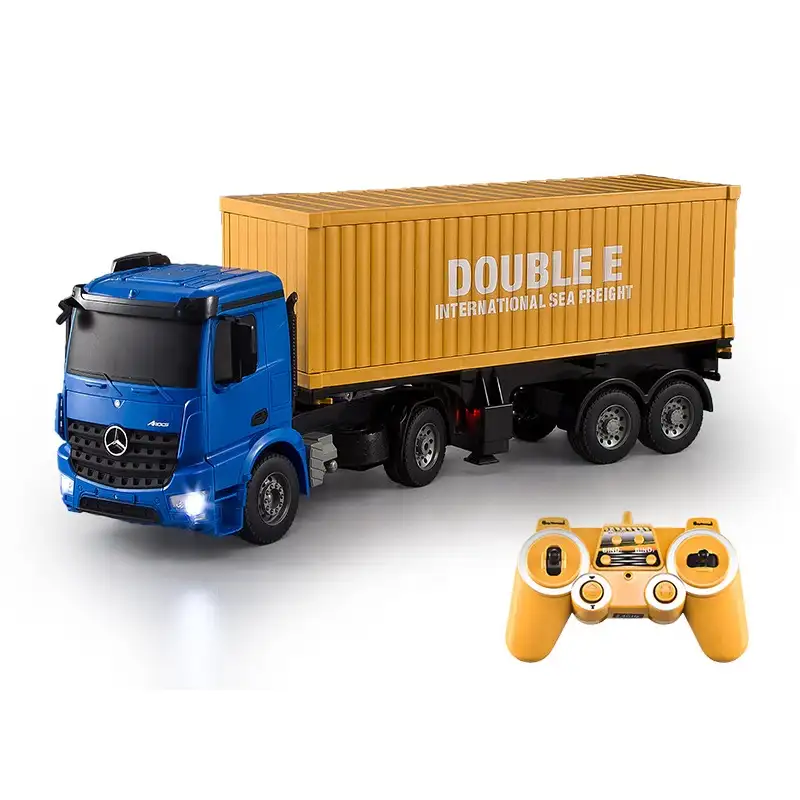 E564-003 RC kamyon römork 2.4GHz 1/20 ölçekli uzaktan kumanda konteyner kamyon oyuncaklar Boys ve kızlar için