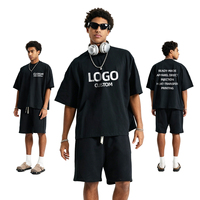 T-shirt Oversize en Coton Épais Streetwear de Haute Qualité avec Impression de Logo Personnalisé et Broderie Vierge