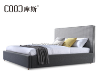 COOC Wohn möbel Stoff einfache Designs voller Größe Hot verkaufen modernes neues Design Single Size billig Stoff bett mit LageragR02