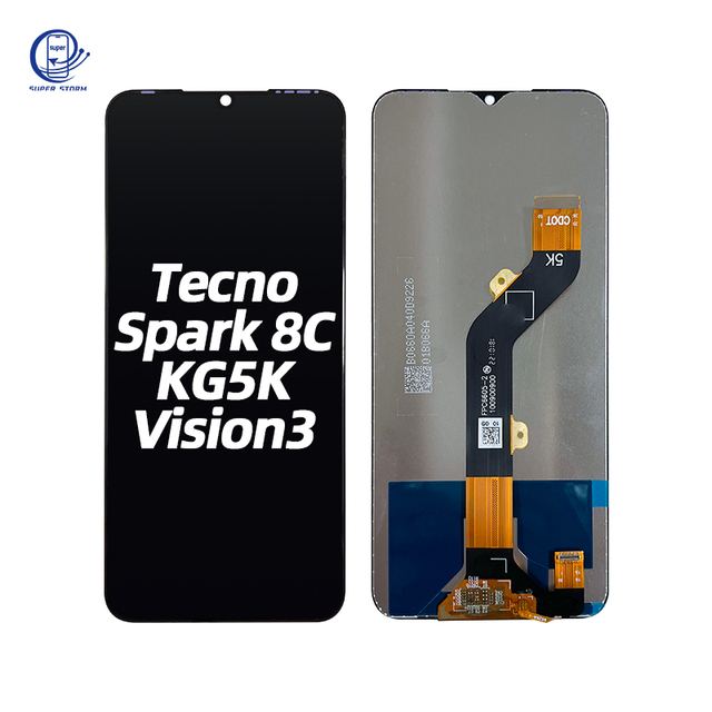Wholesale Price Cell Phone LCD Touch Display Screen for Tecno Spark 8C KG5K Vision 3 Mobile Phone LCDs for Tecno
