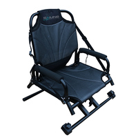 360 °   Siège de kayak rotatif extra large, pliable, avec accoudoirs, cadre en aluminium