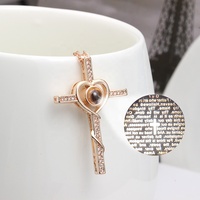 Nouveau collier à projection croisée, Saint Christ, Apôtre, Bible, Sanskrit, collier de couple