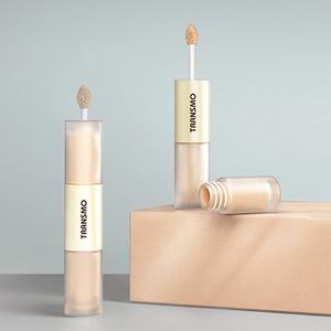 Tubes de brillant à lèvres à grande brosse 8ml, tubes de correcteur avec capuchon blanc, emballages de baume à lèvres, tubes de brillant à lèvres noirs ronds - Product Image 1