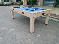 Table de billard multifonctionnelle 4-en-1 de 8 pieds avec hockey sur air, tennis de table et table à manger – Vente chaude