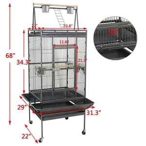 Papağan kuş kafesleri stand ile satılık güneş conure kuş kafesi cockatiels ile <span class=keywords><strong>playtop</strong></span>