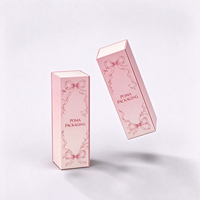 Boîte rigide magnétique personnalisée, boîte d'emballage rose avec 3 boîtes intérieures pour coffret cadeau de cosmétiques et de bijoux