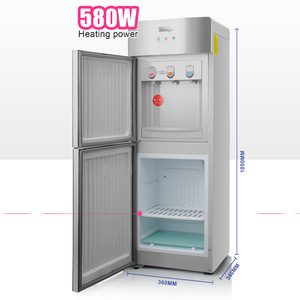 Dispensador de Agua Dsp de 360 mm x 340 mm x 1050 mm, Frío y Caliente, Acero Inoxidable, Carga Superior, Automático, para Oficina y Hogar - Product Image 1