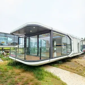 Beweegbare Appelcapsule Hotel Tiny House Trailer Mobiele Containerhuizen Buiten Reisaanhangwagen