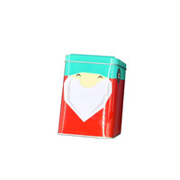 Boîte en métal carrée avec fenêtre, nouveau design, boîte en métal pour bougies en cire