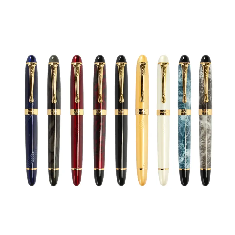 Großhandel Luxus berühmte Marke Jumbo Stifte Marmor farbe Jinhao X450 Füll federhalter mit Geschenk Stift Box
