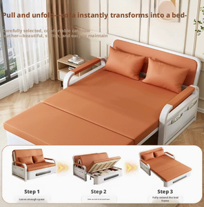 Nuevo Diseño de Sofá Cama Convertible Extraíble con Almacenamiento, Sofá Cama Individual Plegable con Estructura Metálica Moderna - Product Image 5