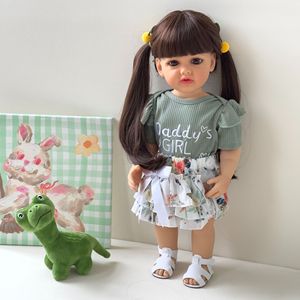 <span class=keywords><strong>Bañera</strong></span> de silicona de cuerpo completo de 55cm, <span class=keywords><strong>muñeca</strong></span> de bebé para niñas, juguete infantil resistente al agua para divertirse, interacción entre padres e hijos - Product Image 5