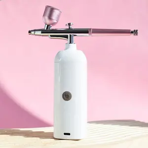 Portable USB Rechargeable Paint Sprayer Foundation Barber Air brush Hair Art Wireless Airbrush Compressor