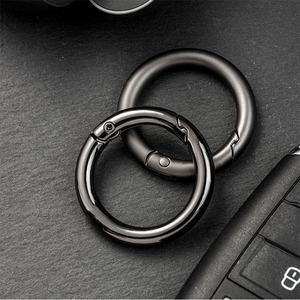 Mousqueton rond à ressort doré de 20 mm (1 pouce) avec anneau en O et fermoir à déclenchement pour sac, pendentif, porte-clés - Product Image 2