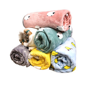 Invierno suave cálido de piel sintética perro gato cama Mat impreso cachorro dormir mantas Toalla de baño para perros pequeños medianos grandes gatos - Product Image 1