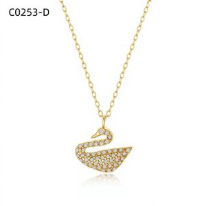 สร้อยคอแฟชั่นประดับเซอร์โคเนีย C0253 สำหรับผู้หญิง เครื่องประดับคุณภาพสูง - Product Image 2