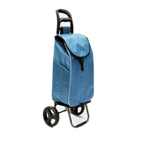 Sac de courses pliable portable de haute qualité à tirer à la main, style dessin animé, pour personnes âgées, logo durable, style Aldi, capacité 30-40L