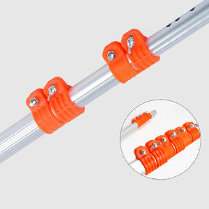 <b>Telescopic</b> Aluminum Pruner <b>Pole</b> For High Altitude Branch Pruning Lopping Shears Manual Metal Handle Gray Color - Product Image 5