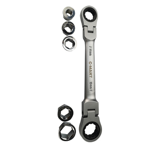 8 Mét 10 Mét 12 Mét 13 Mét 14 Mét 17 Mét 19 Mét Có Thể Điều Chỉnh Head Ổ Cắm Ratchet Wrench Set Ổ Cắm Ratchet Cờ Lê - Product Image 5