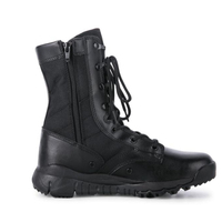 Bottes Tactiques Shero Marron en Cuir de Mode Type Demi-Bottes pour Hommes avec Semelle Intérieure en Caoutchouc, Bottes de Combat Désert en Promotion