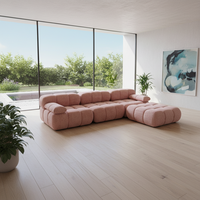 Canapé modulaire en kit avec mousse haute densité compressée pour aménagement de salon – Sourcing de mobilier