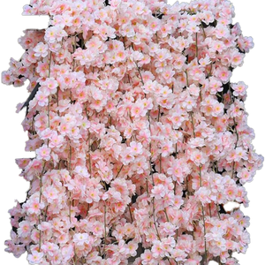 Guirlande suspendue de <span class=keywords><strong>fleurs</strong></span> <span class=keywords><strong>artificielles</strong></span> en soie, motif <span class=keywords><strong>fleurs</strong></span> de cerisier, <span class=keywords><strong>toucher</strong></span> <span class=keywords><strong>naturel</strong></span>, moderne, respectueuse de l'environnement, pour la maison, le jardin, les mariages - Product Image 1