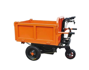 Mini carro eléctrico de tres ruedas, carro de camión volquete de empuje manual para ingeniería de transporte de hormigón, carretilla de 3 ruedas fabricada en China - Product Image 1